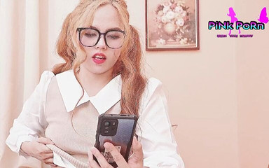 Someone Sneaking While Student Girl Talking to Her Boy Friend