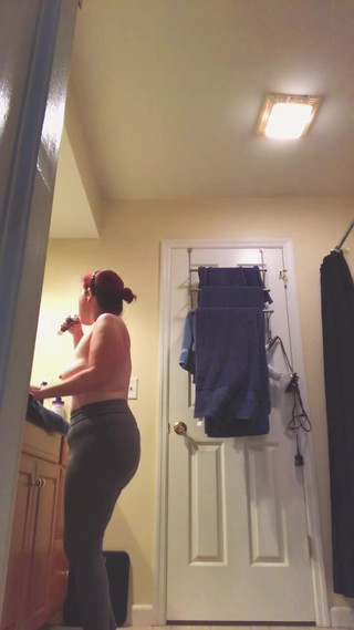 Watching Stepmommy get ready in the morning