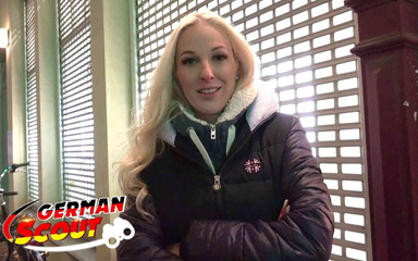 German scout - blonde fit teen Marie pickup and rough fuck in Berlin