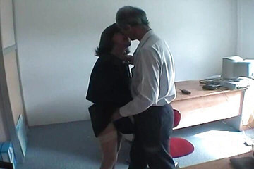 French Granny Drinks Cum After Hot Fuck