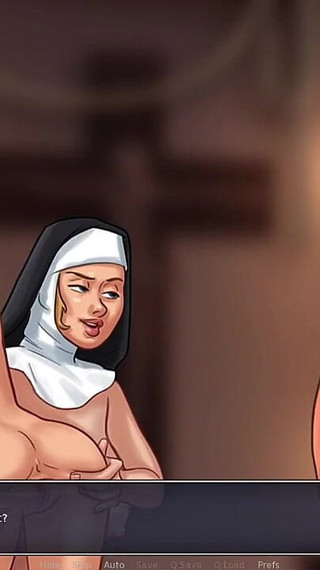 He Caught the Neighbor's Wife Cheating Then He Fucked Her Pussy and Cum Inside - Summertime Saga Cuckold Wife