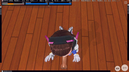 3D Hentai Overwatch POV D.va Blowjob