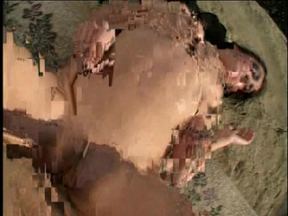 Sexy Tight Brunette Gets Cum on Her Face After Getting Fucked Outside