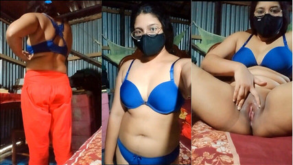 Desi Girl Akhi Playing with Her Extreme Beautiful Body Parts