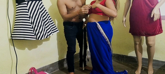 Indian Sister-in-law Came to Tailor Blouse and Started