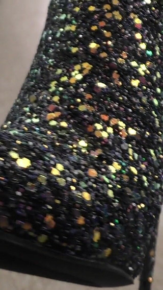 Naked Young British Babe in High Heel Boots