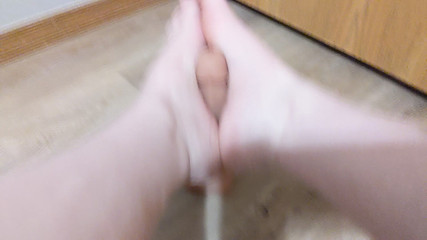 Teasing Your Cock with a Foot Job