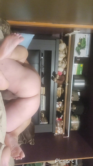 Good shot of cum on her big nipples