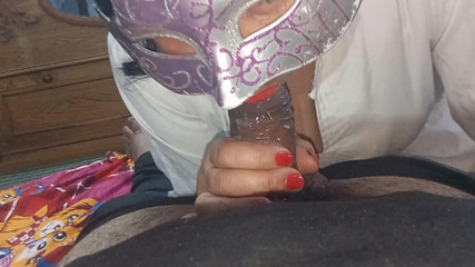 Asian Nurse Gives Blowjob & Gets Load in Mouth