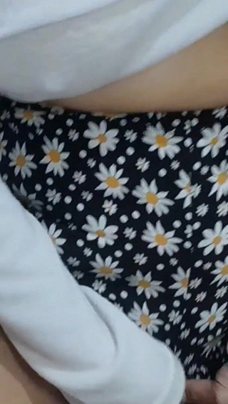 Hot Wife Masturbates Her Pussy with the Friction of Her Shorts, She Gets Very Dirty, Wanting Cock.