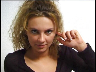 Cute woman showing her sexy canvas