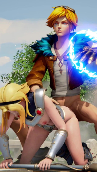 3D Blonde Fantasy Lux Lol Fuck and Facial