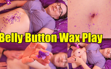 Belly Button Wax Play! Arya Grander