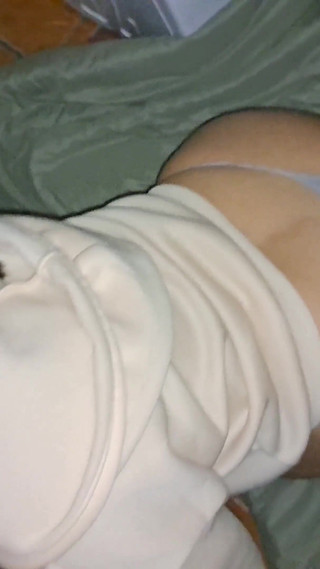 Hot Latina Wife in White Socks Eats Neighbor's Cum